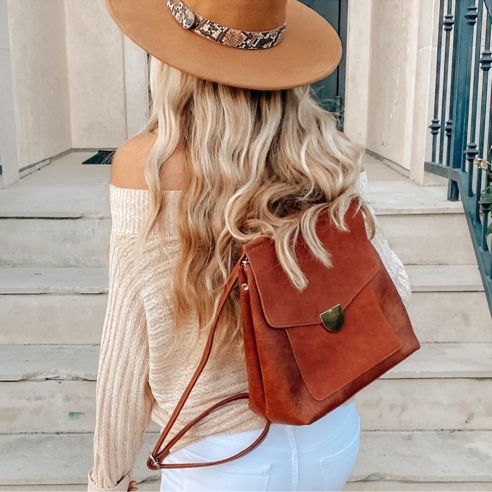 VICI faux suede backpack